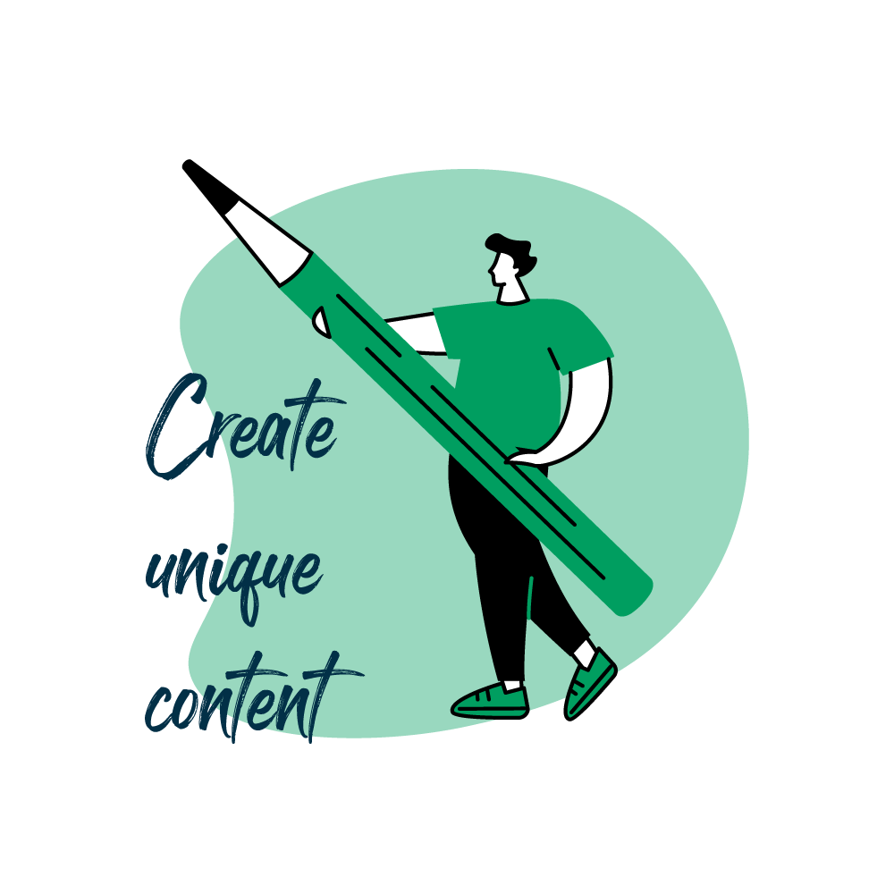 unique and compelling website copy writing